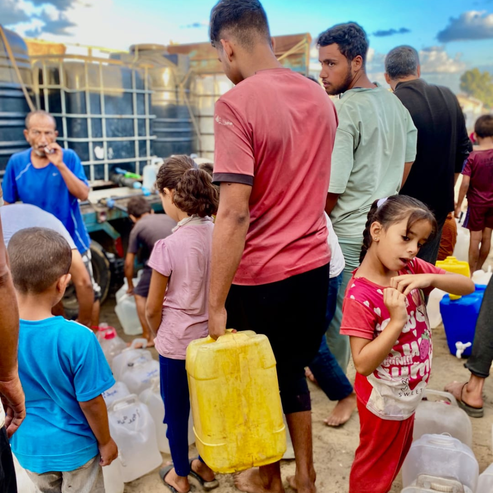 Citerne d'eau Ă Gaza