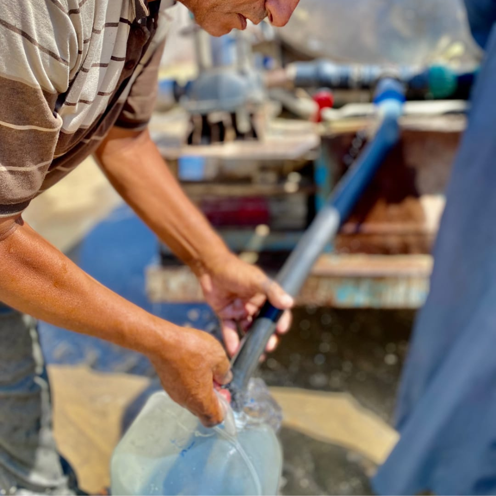 Citerne d'eau Ă Gaza